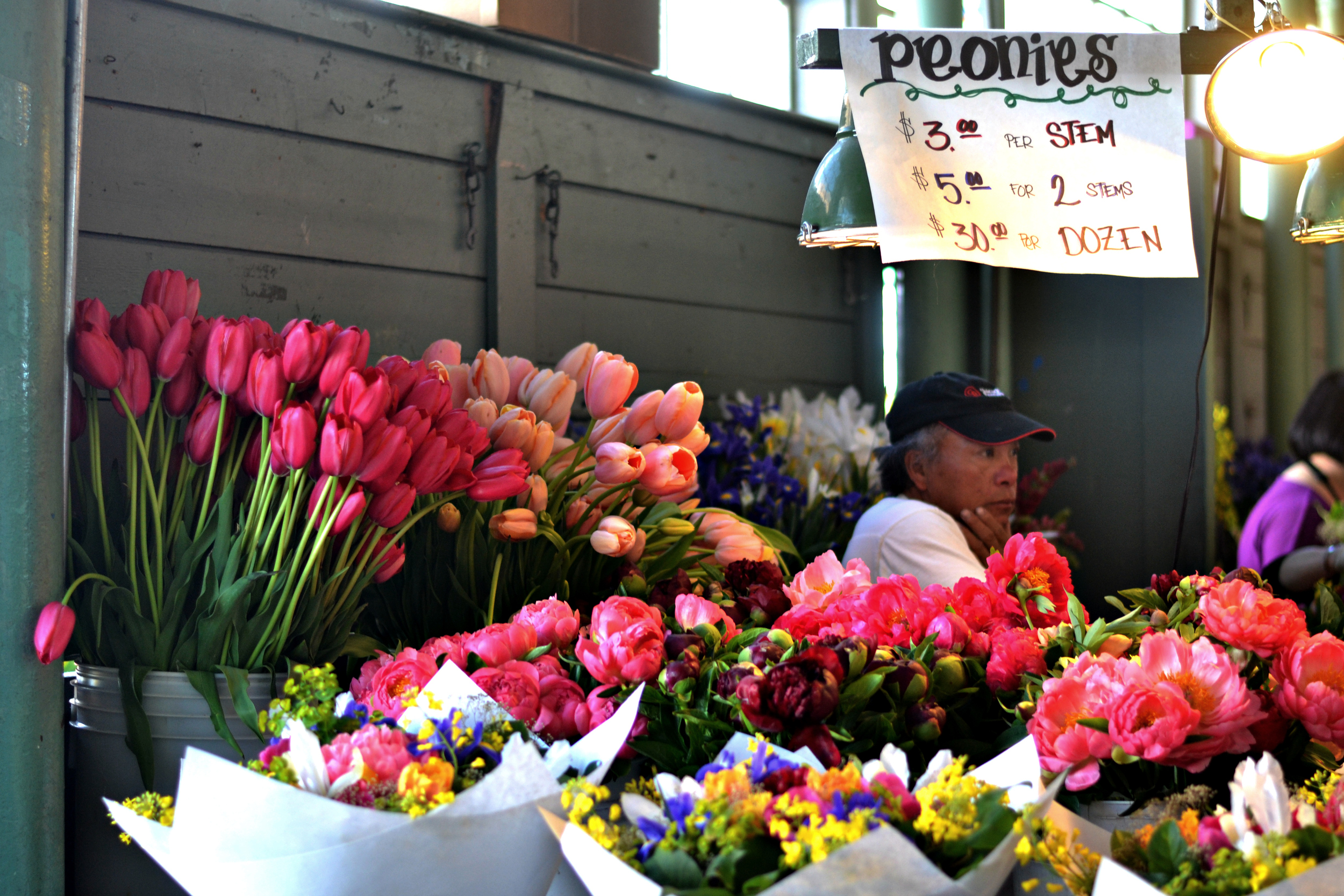 More Peonies + Tulips! Such great prices!